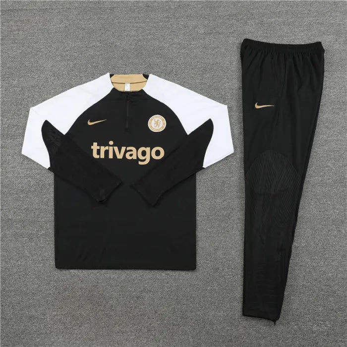 Chelsea Tracksuit Black and Gold